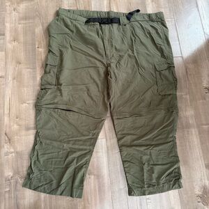 Boy Scouts of America Cargo Pants Olive Green Zip Off 3XL Classic Buckle